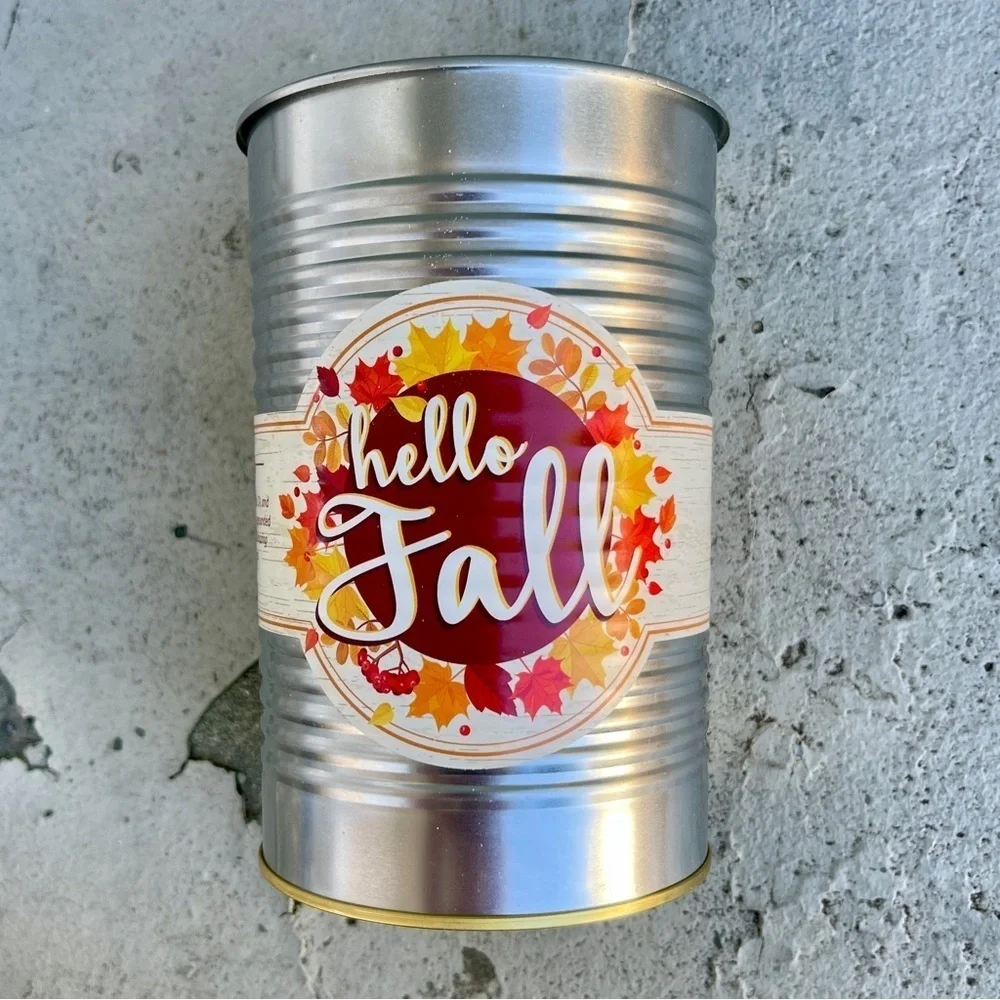 Hello Fall Tin Can by Kendall Farms